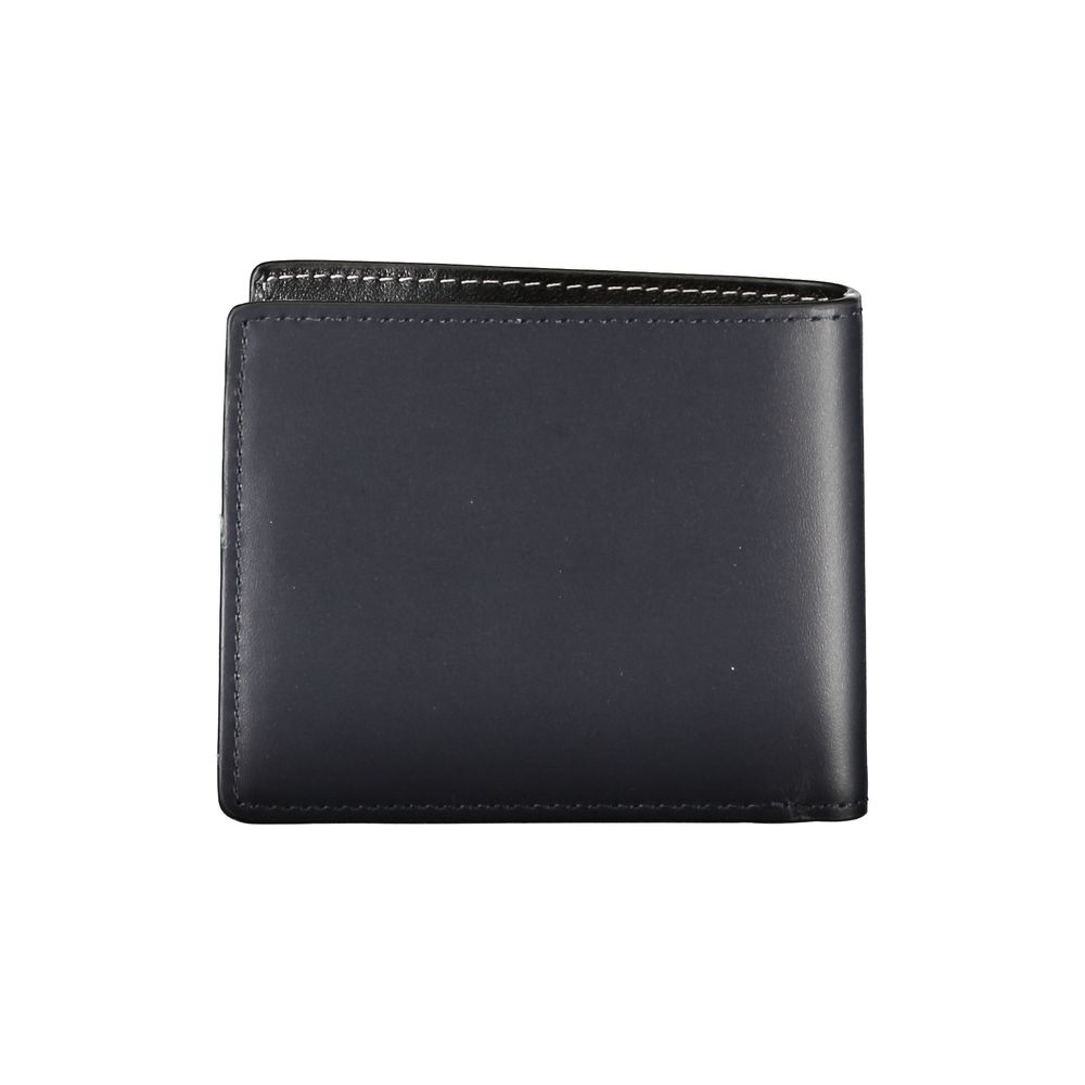 Tommy Hilfiger Elegant Blue Leather Bifold Wallet - Ora And Co.