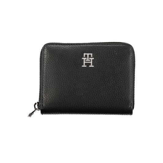 Tommy Hilfiger Elegant Black Polyethylene Wallet - Ora And Co.