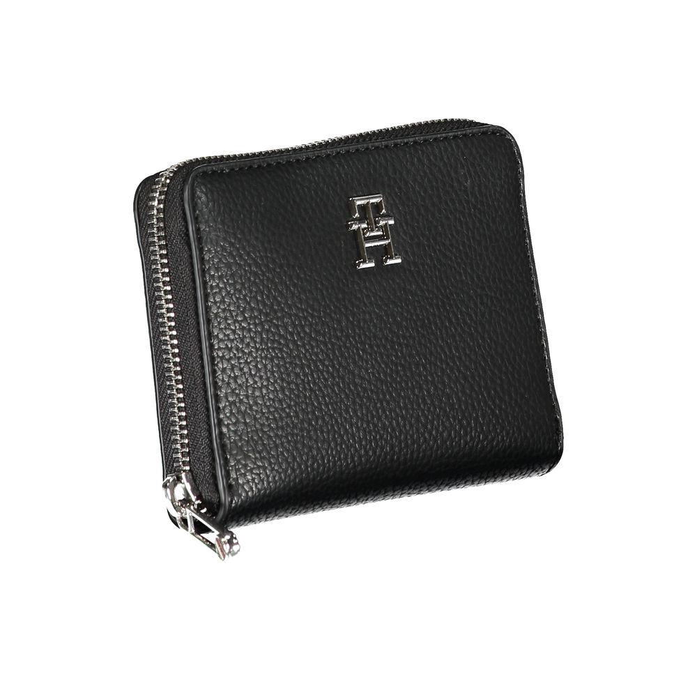 Tommy Hilfiger Elegant Black Polyethylene Wallet - Ora And Co.