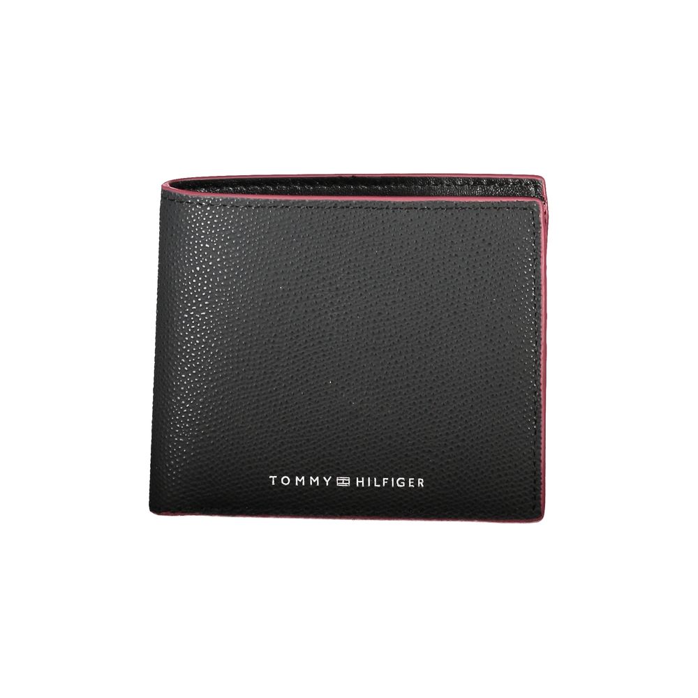 Tommy Hilfiger Elegant Black Leather Wallet - Ora And Co.