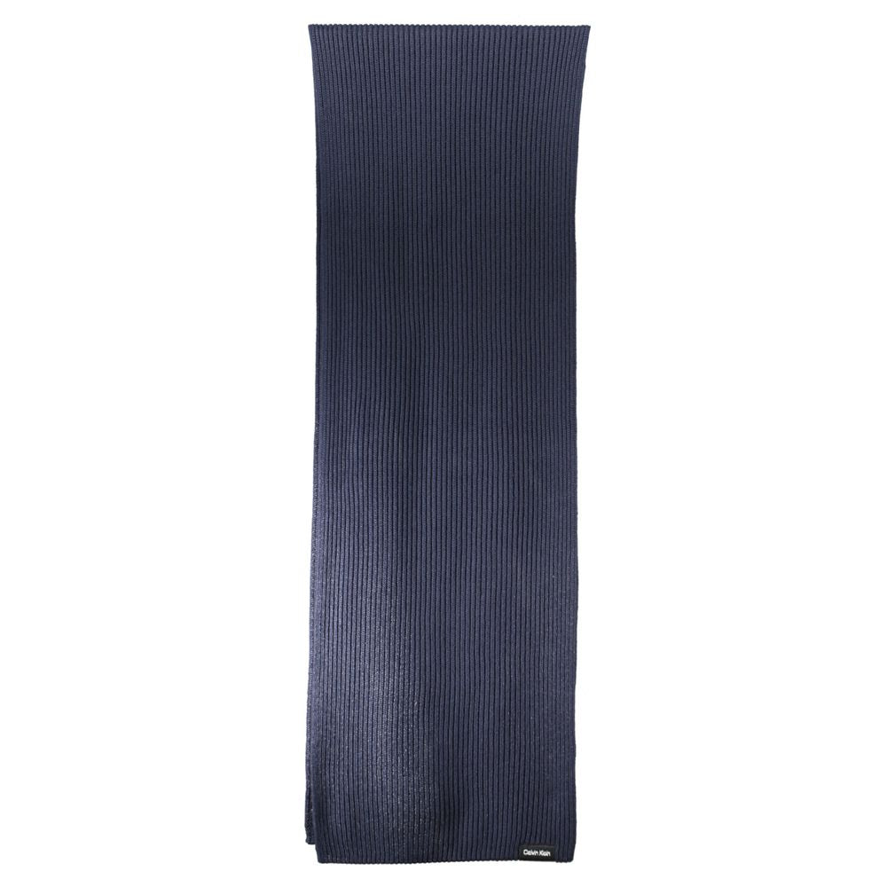 Calvin Klein Elegant Blue Cotton Cashmere Scarf - Ora And Co.