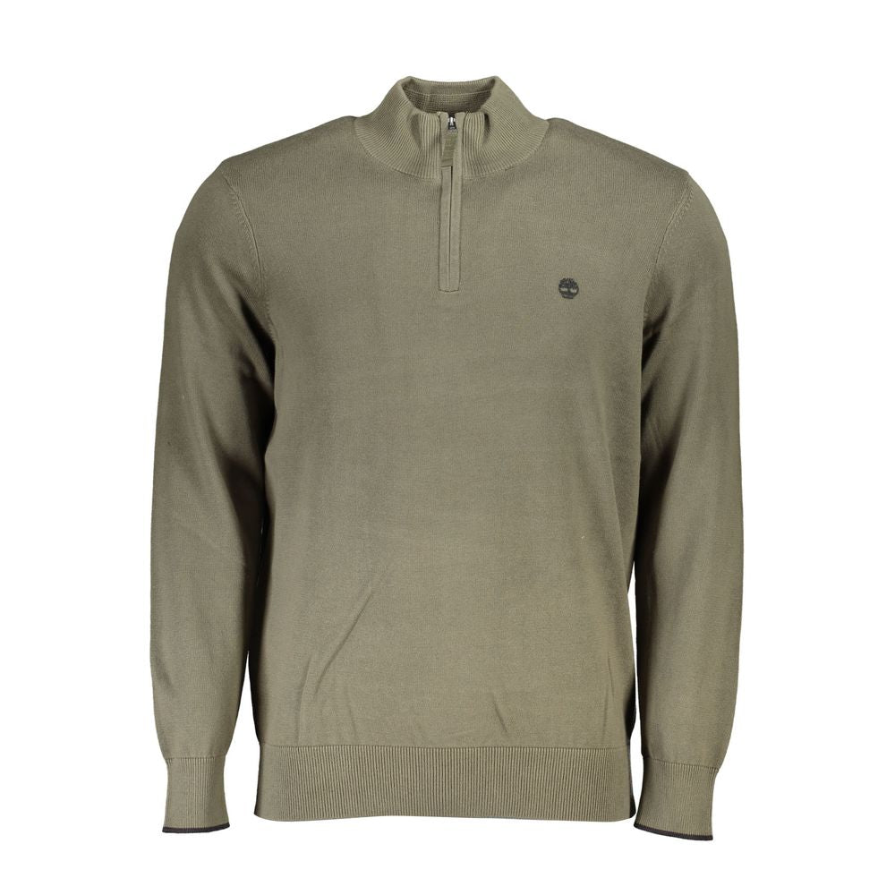 Timberland Organic Cotton Half Zip Sweater - Lush Green - Ora And Co.