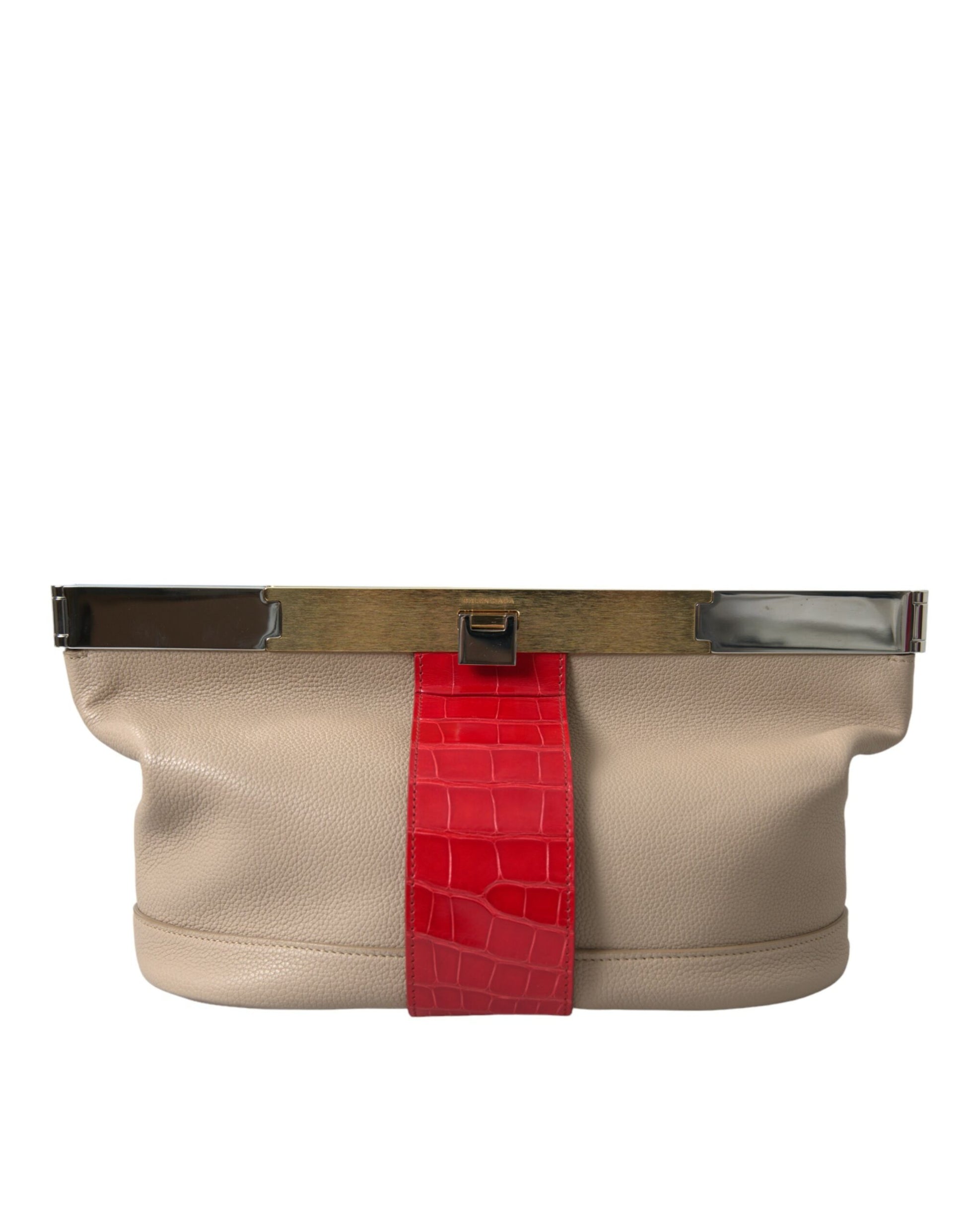 Balenciaga Two Tone Exotic Leather Clutch - Ora And Co.