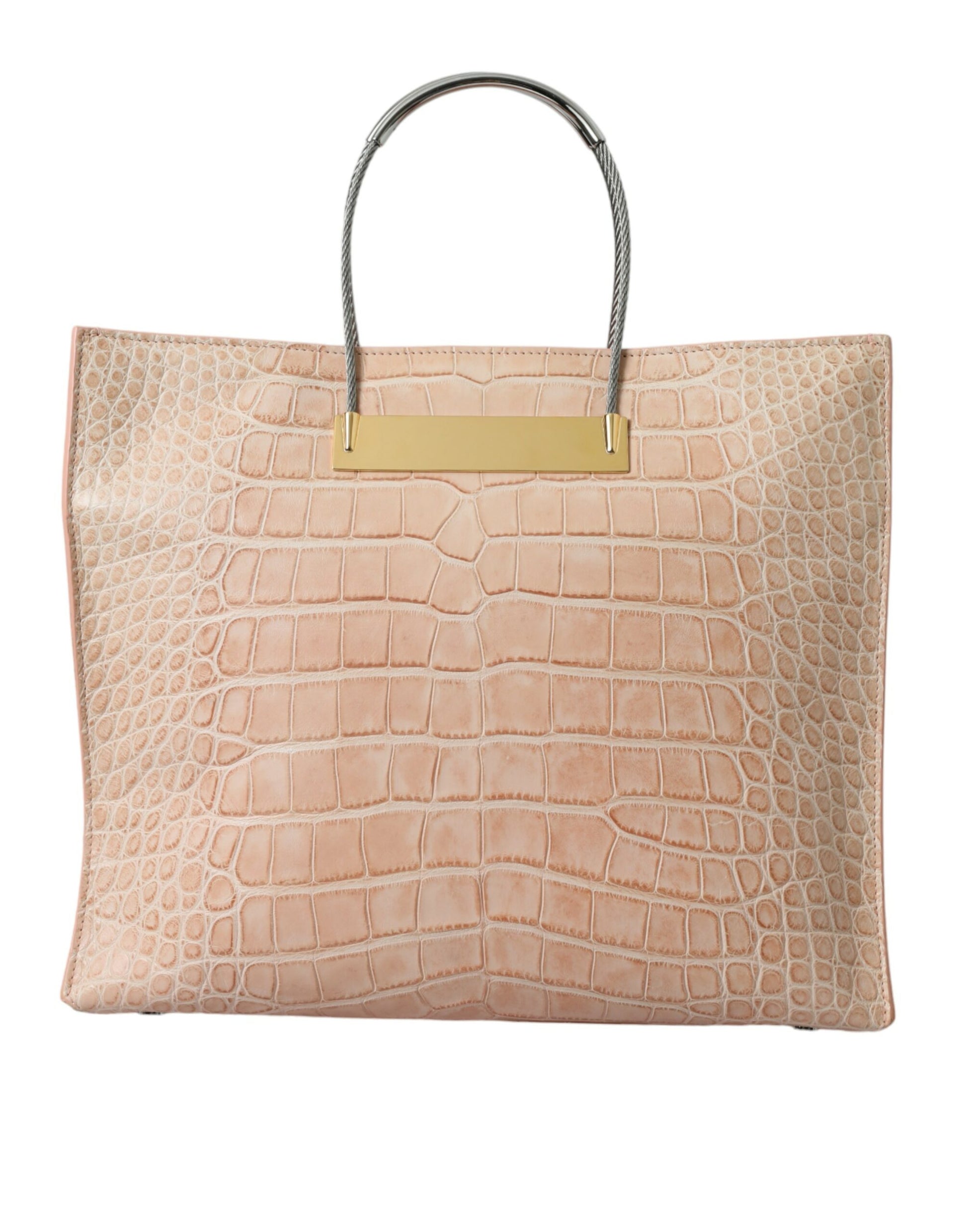 Balenciaga Alligator Leather Chic Pink Tote Bag - Ora And Co.