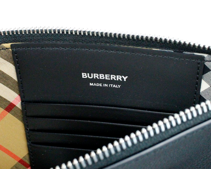 Burberry Peyton Monogram Black Leather Pouch Crossbody Bag Purse - Ora And Co.