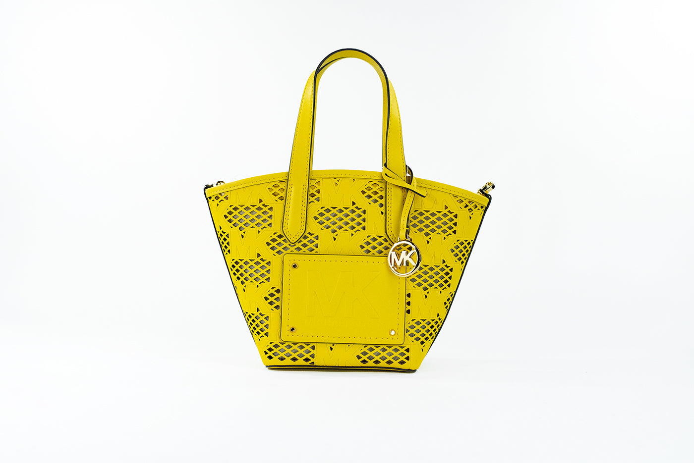 Michael Kors Kimber Small Daffodil Leather 2-in-1 Zip Tote Messenger Bag Purse - Ora And Co.