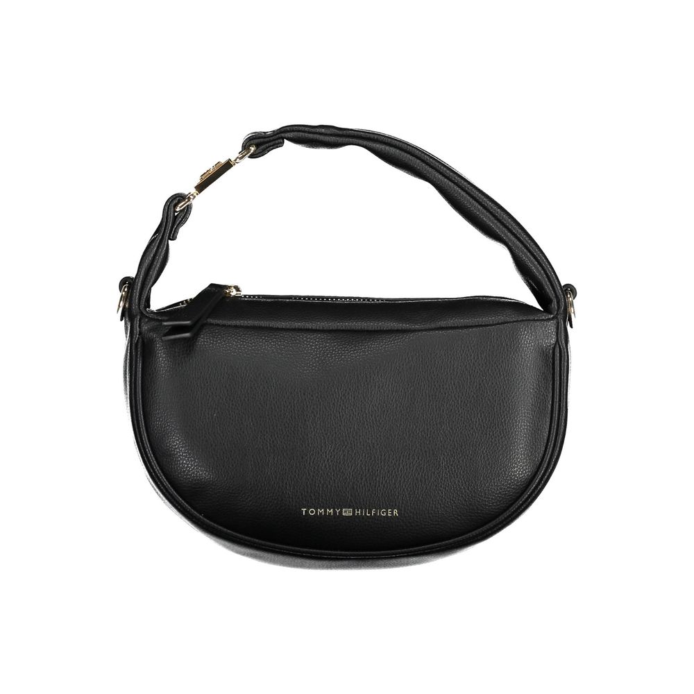 Tommy Hilfiger Black Polyester Handbag - Ora And Co.