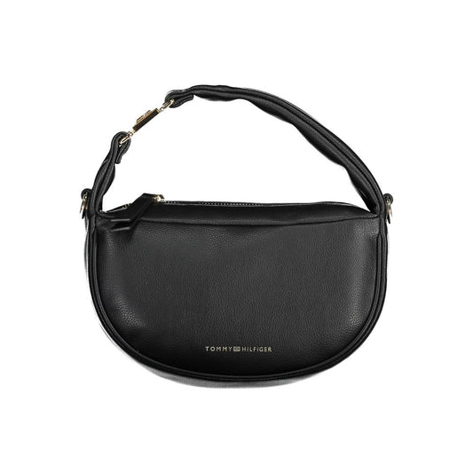 Tommy Hilfiger Black Polyester Handbag - Ora And Co.