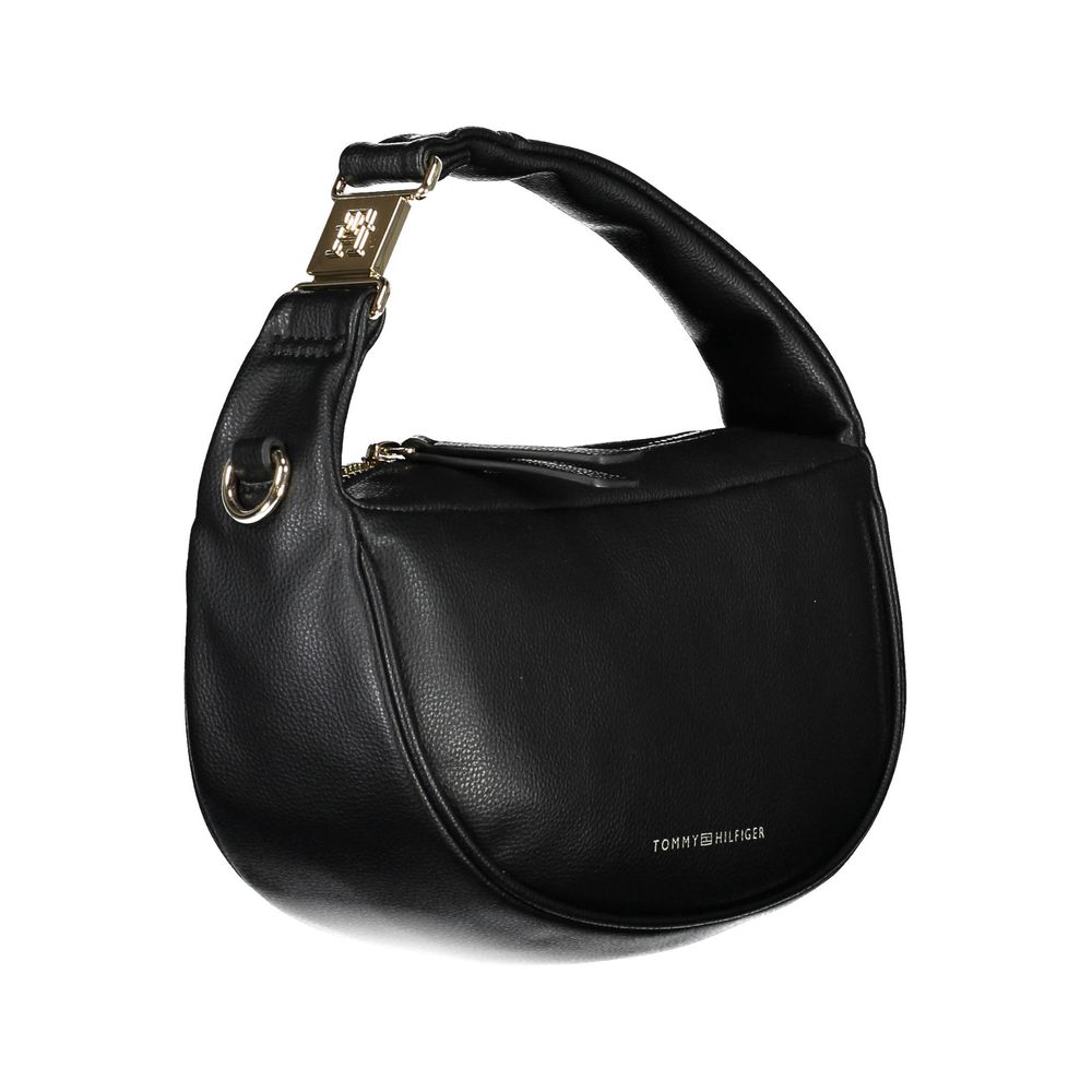 Tommy Hilfiger Black Polyester Handbag - Ora And Co.