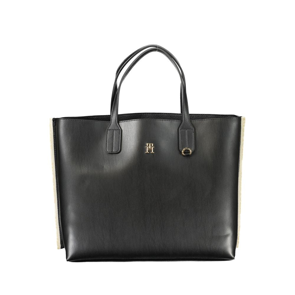 Tommy Hilfiger Black Polyethylene Handbag - Ora And Co.