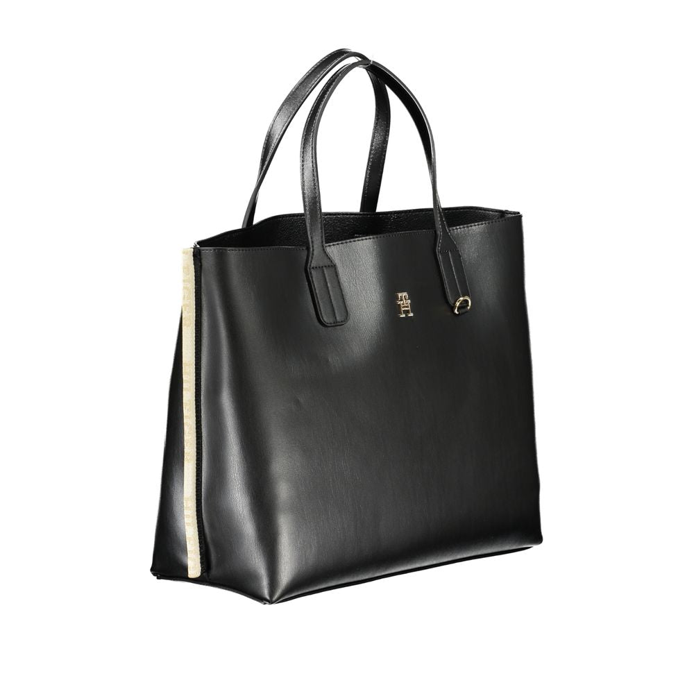 Tommy Hilfiger Black Polyethylene Handbag - Ora And Co.