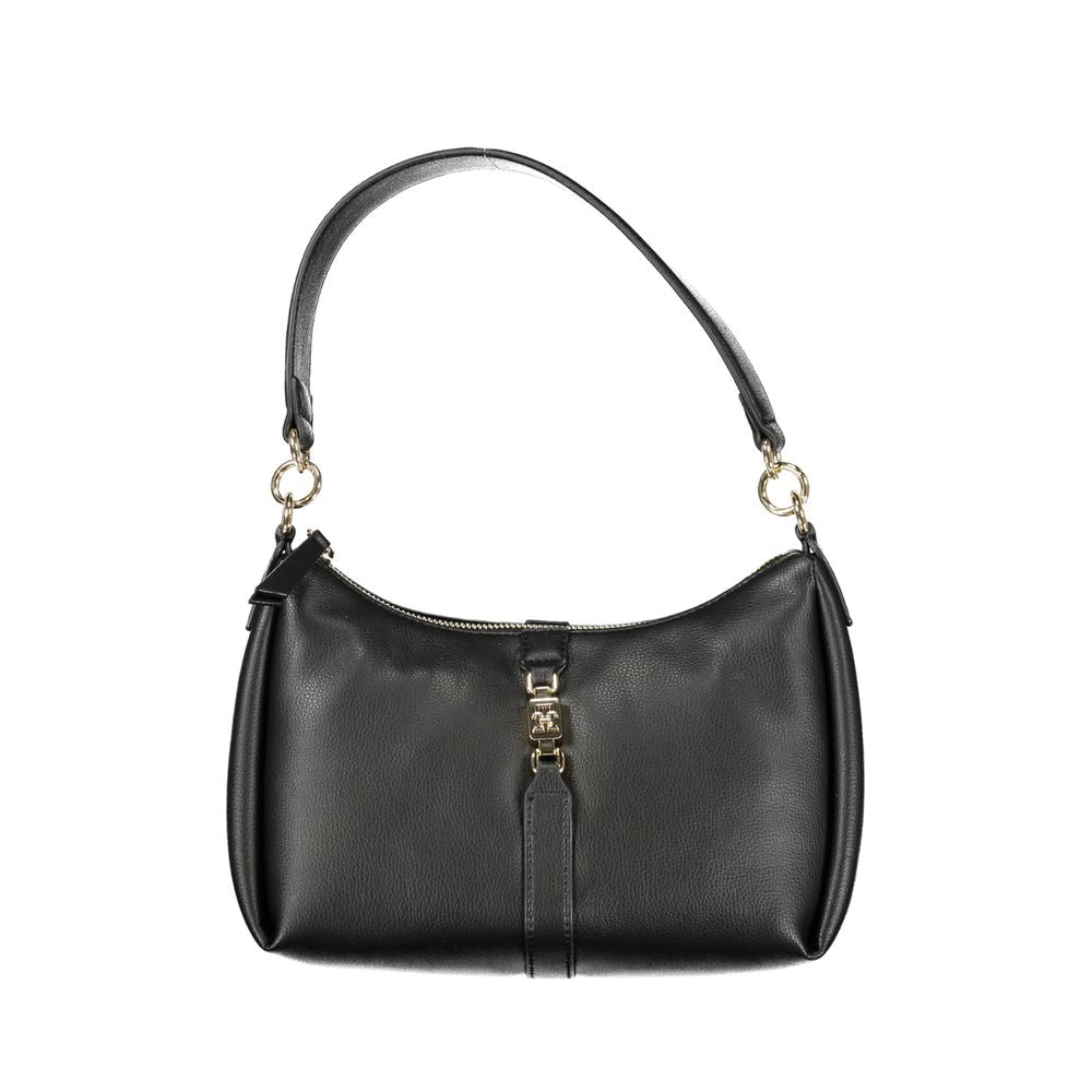 Tommy Hilfiger Black Polyester Handbag - Ora And Co.