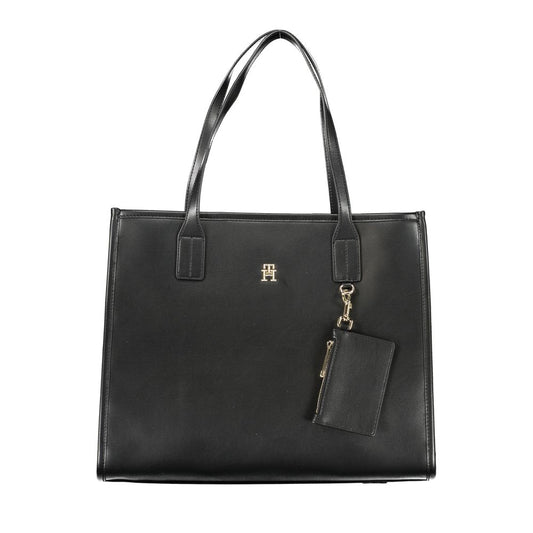 Tommy Hilfiger Black Polyethylene Handbag - Ora And Co.