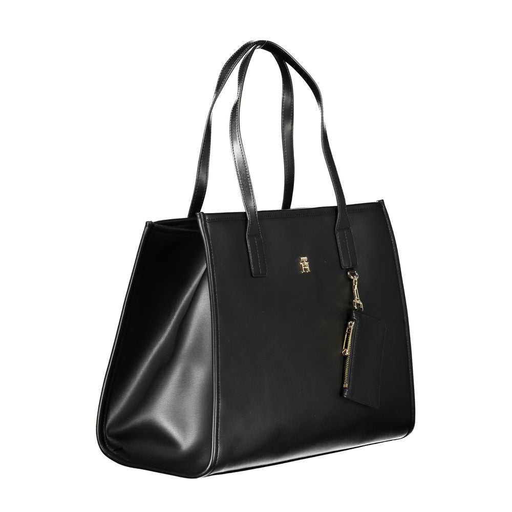 Tommy Hilfiger Black Polyethylene Handbag - Ora And Co.