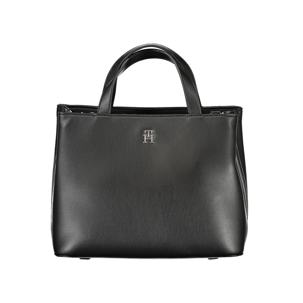 Tommy Hilfiger Black Polyester Handbag - Ora And Co.