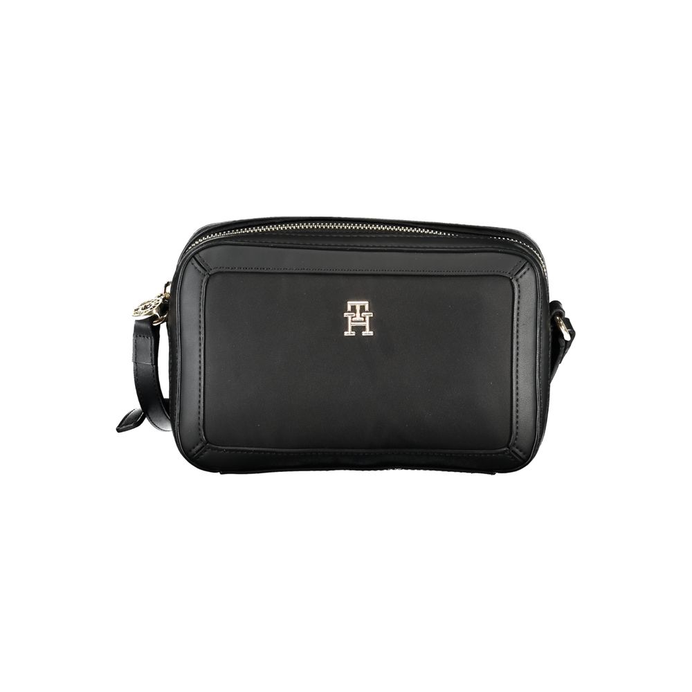 Tommy Hilfiger Black Polyester Handbag - Ora And Co.