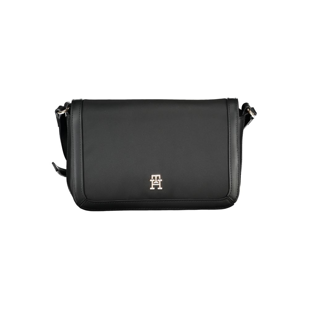 Tommy Hilfiger Black Polyester Handbag - Ora And Co.