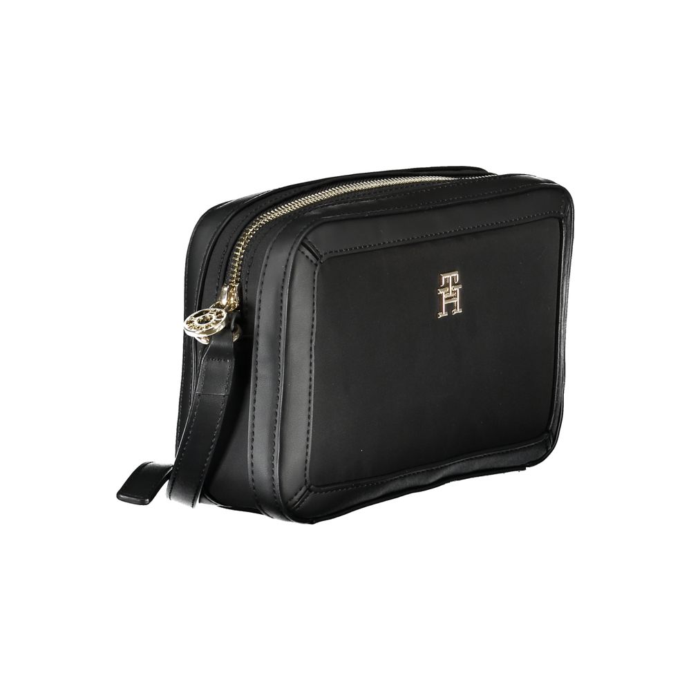 Tommy Hilfiger Black Polyester Handbag - Ora And Co.