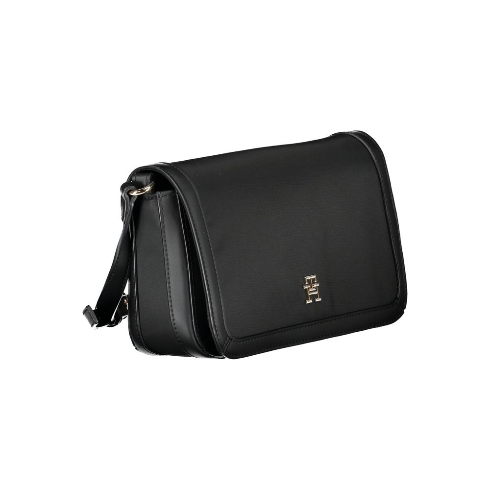 Tommy Hilfiger Black Polyester Handbag - Ora And Co.