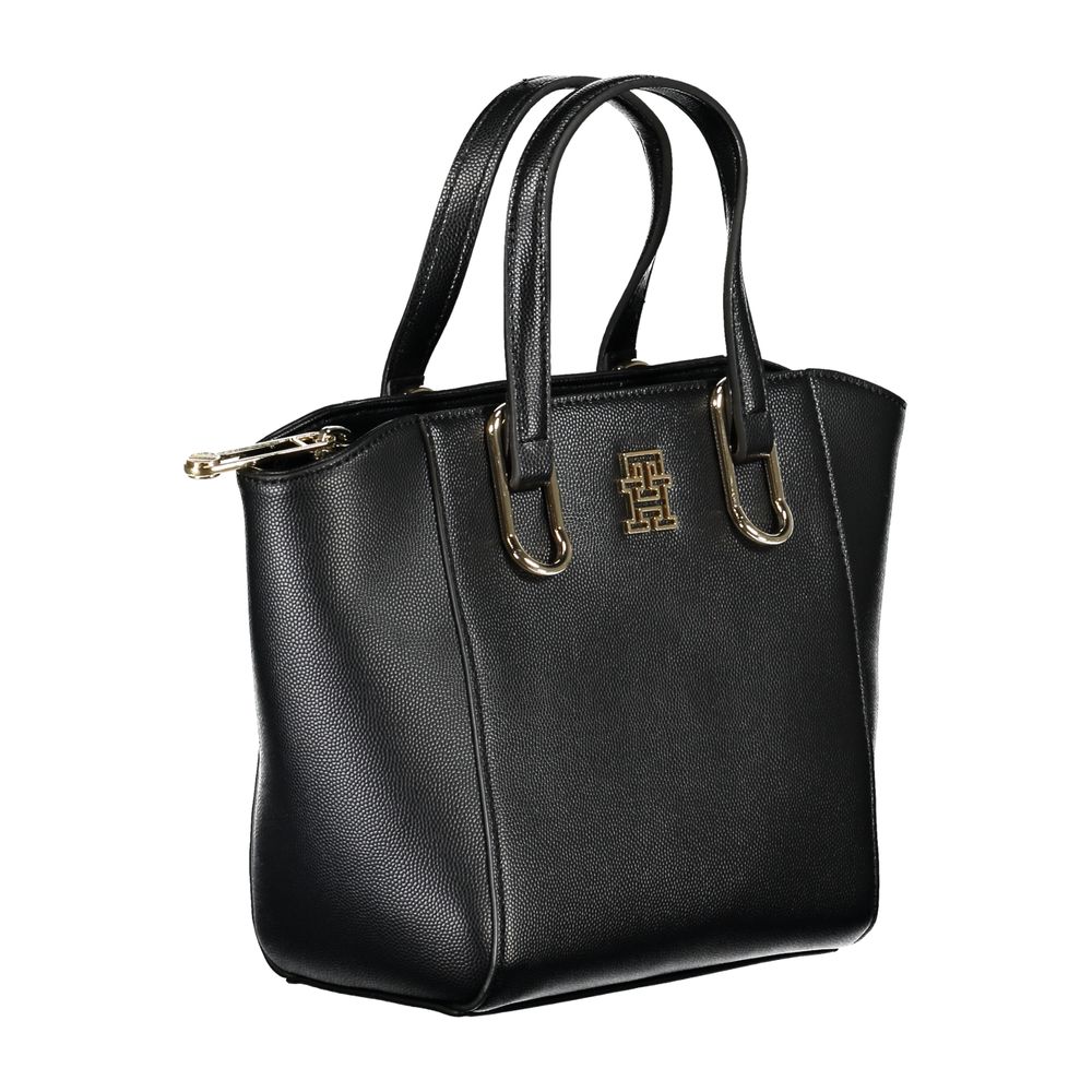 Tommy Hilfiger Black Polyethylene Handbag - Ora And Co.