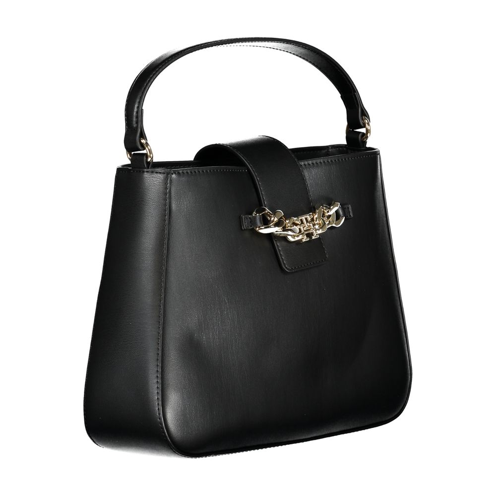 Tommy Hilfiger Black Polyethylene Handbag - Ora And Co.