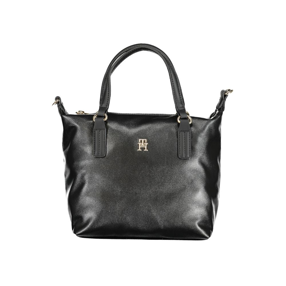 Tommy Hilfiger Black Polyester Handbag - Ora And Co.