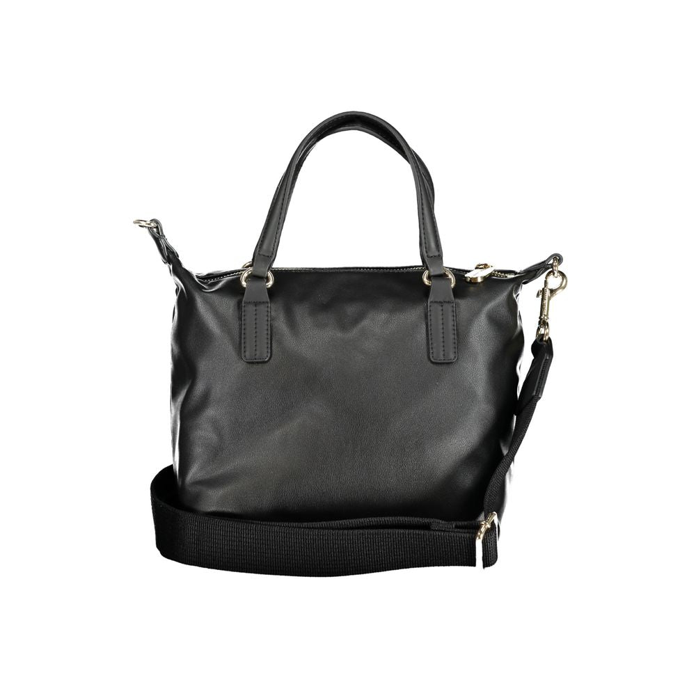 Tommy Hilfiger Black Polyester Handbag - Ora And Co.