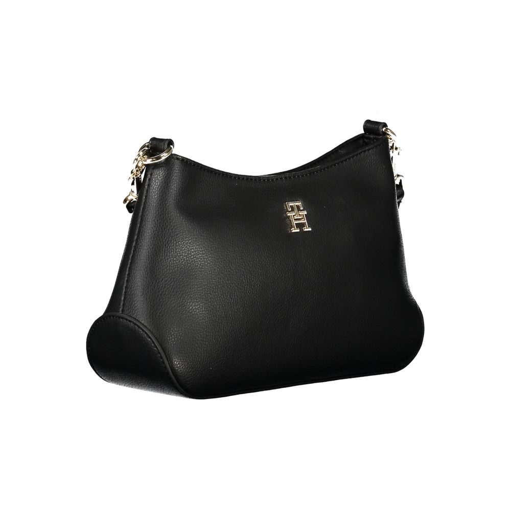 Tommy Hilfiger Black Polyester Handbag - Ora And Co.