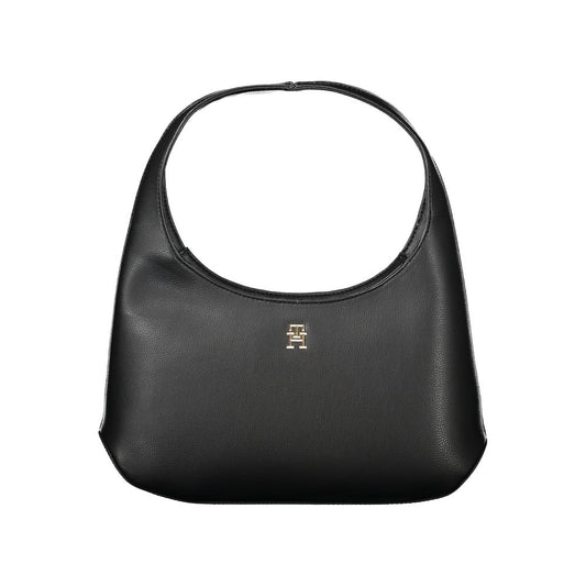 Tommy Hilfiger Black Polyester Handbag - Ora And Co.