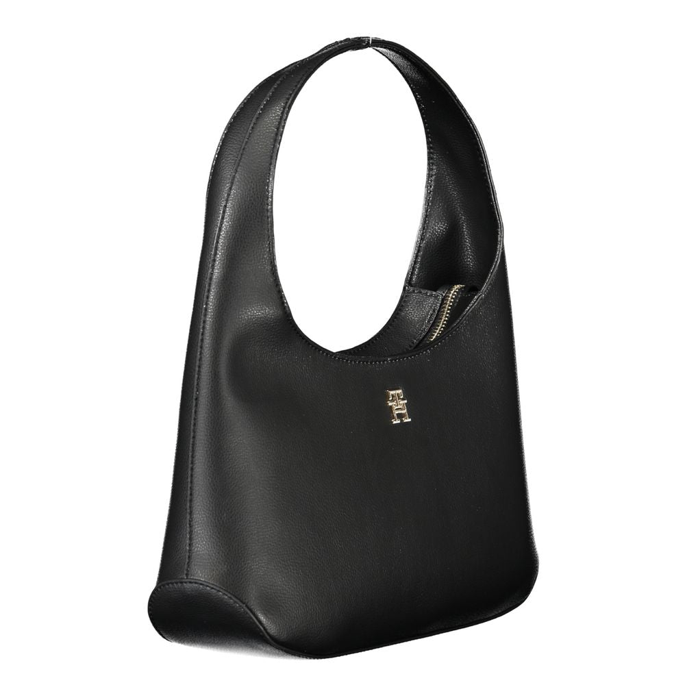 Tommy Hilfiger Black Polyester Handbag - Ora And Co.