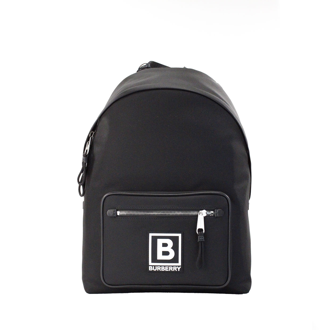 Burberry Abbeydale Branded Stamp Black Nylon Backpack Shoulder Bookbag - Ora And Co.