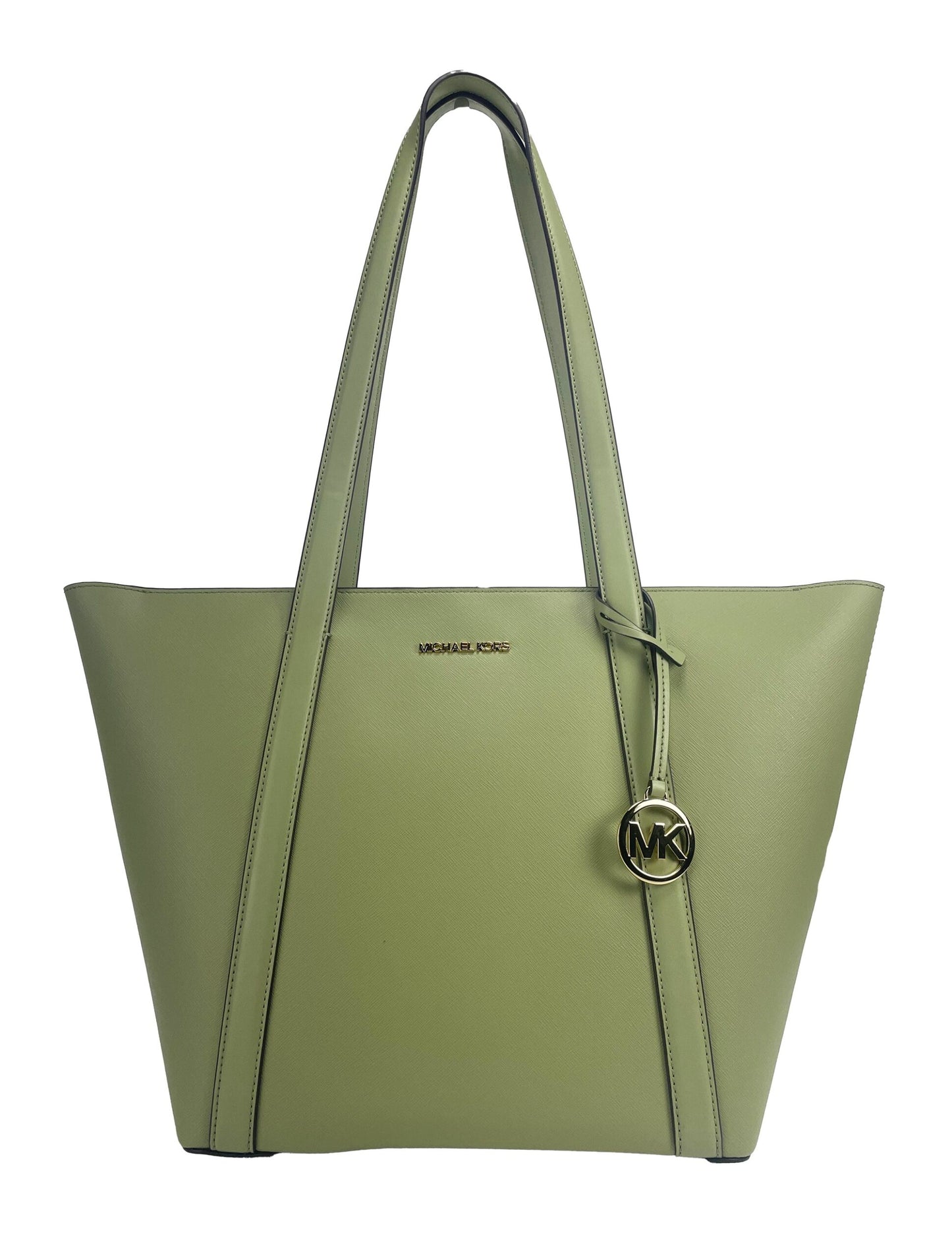 Michael Kors Large Pratt Shoulder Zip Tote Bag Light Sage - Ora And Co.