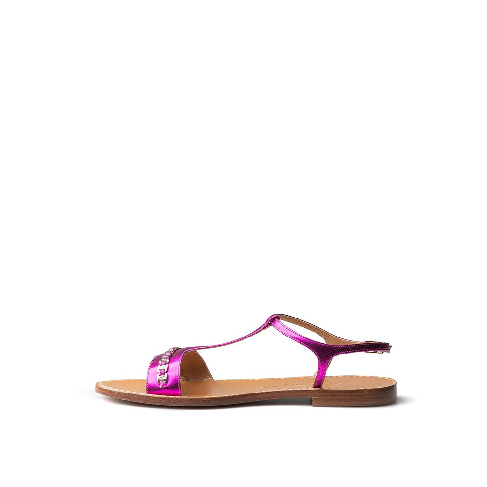 Salvatore Ferragamo Elegant Purple Summer Sandals - Ora And Co.