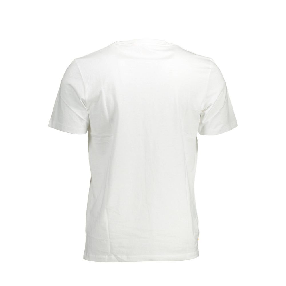 Timberland White Cotton Men TShirt - Ora And Co.