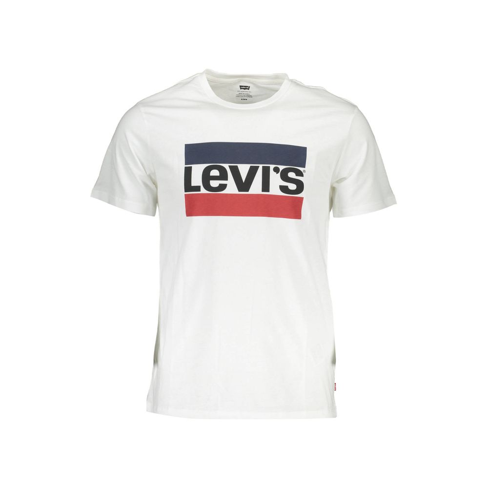 Levi's White Cotton Men T-Shirt - Ora And Co.