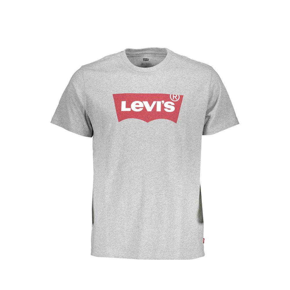 Levi's Gray Cotton Men T-Shirt - Ora And Co.