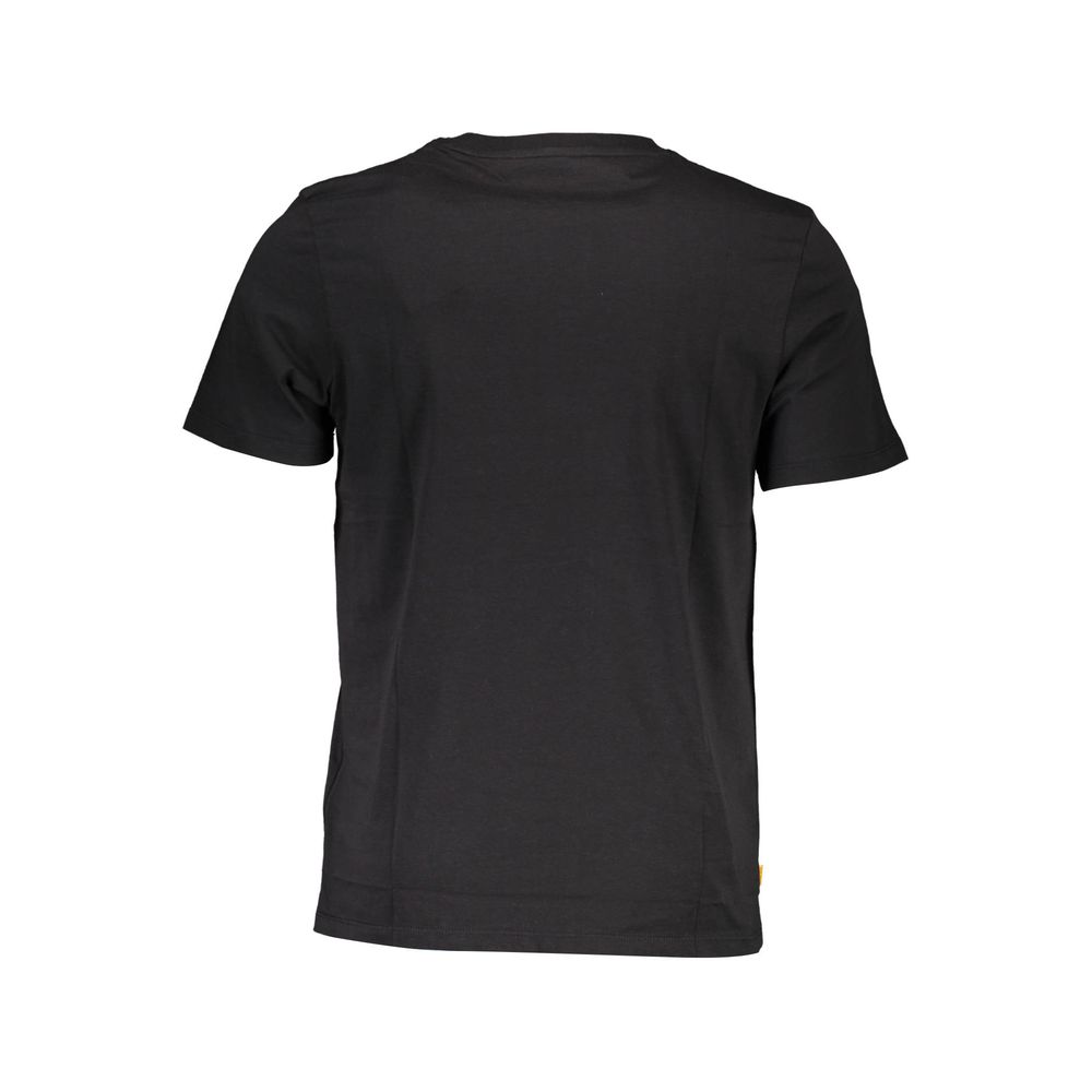 Timberland Black Cotton Men T-Shirt - Ora And Co.