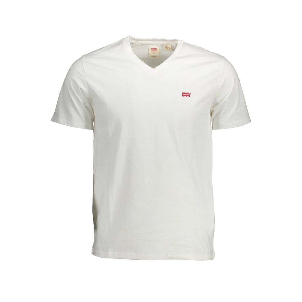 Levi's White Cotton Men T-Shirt - Ora And Co.