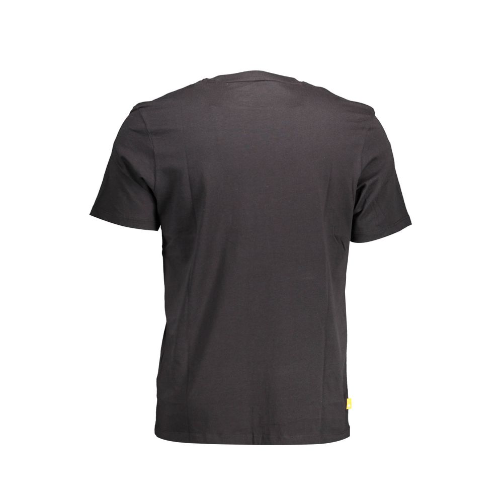 Timberland Black Cotton Men T-Shirt - Ora And Co.