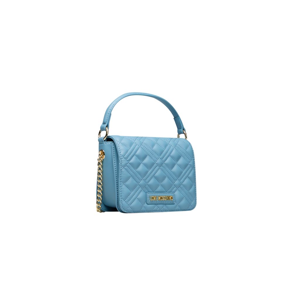 Love Moschino Light Blue Polyethylene Women Handbag