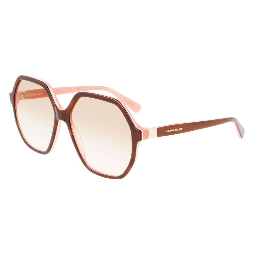 Longchamp Brown Acetate Sunglasses