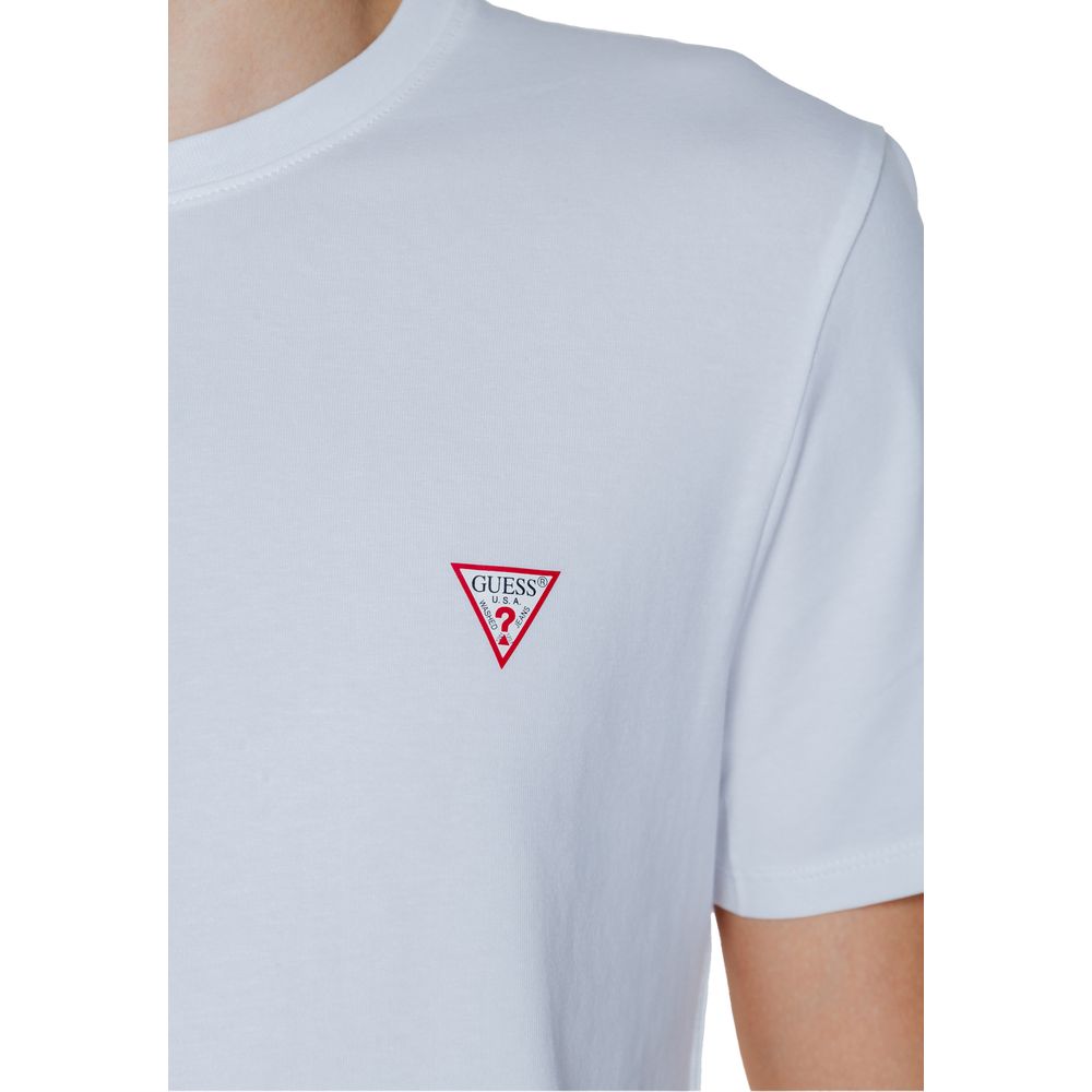 Guess White Cotton T-Shirt