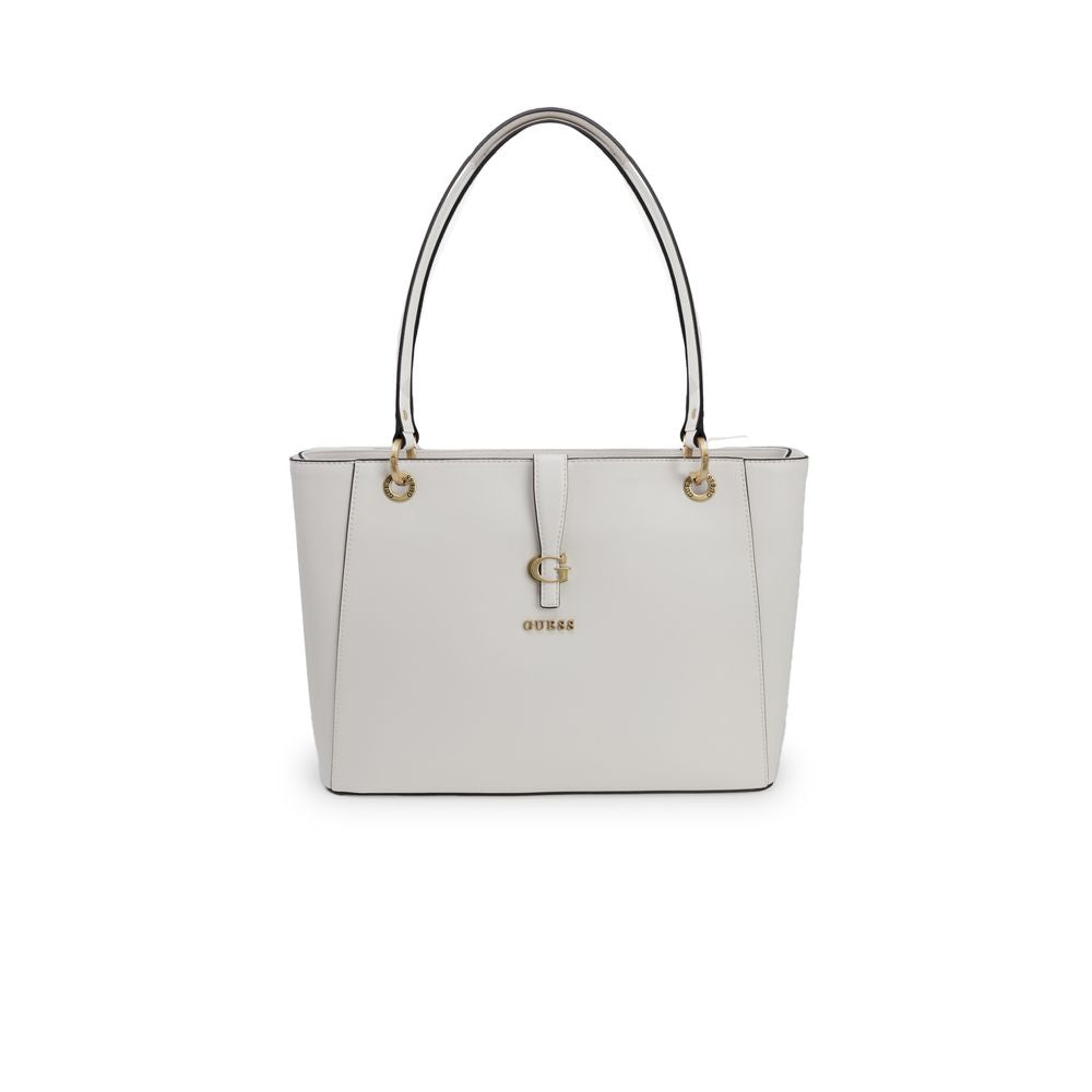 Guess Cream Polyethylene Handbag