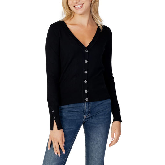 Guess Black Viscose Cardigan