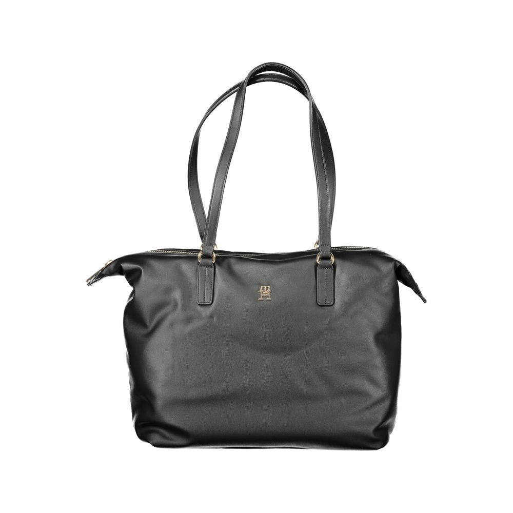 Tommy Hilfiger Black Polyester Handbag