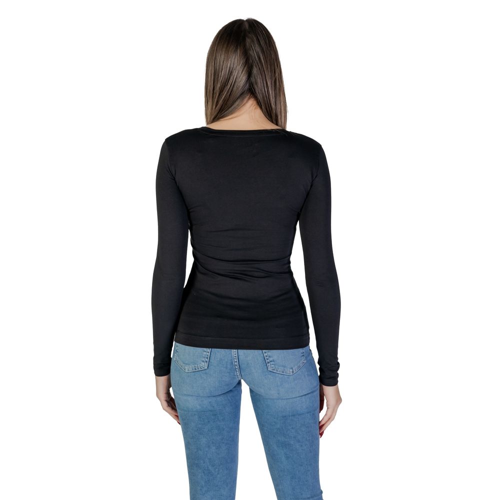 Guess Black Cotton Tops & T-Shirt