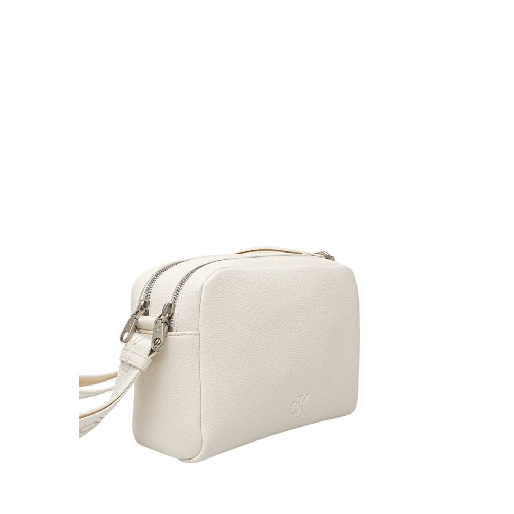 Calvin Klein White Polyethylene Handbag