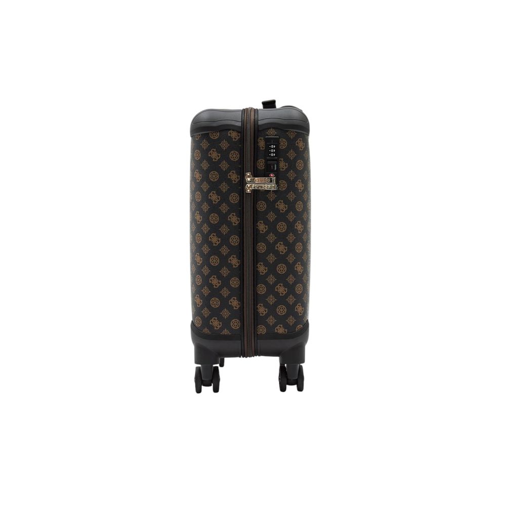 Guess Brown Polyethylene Luggage And Travel