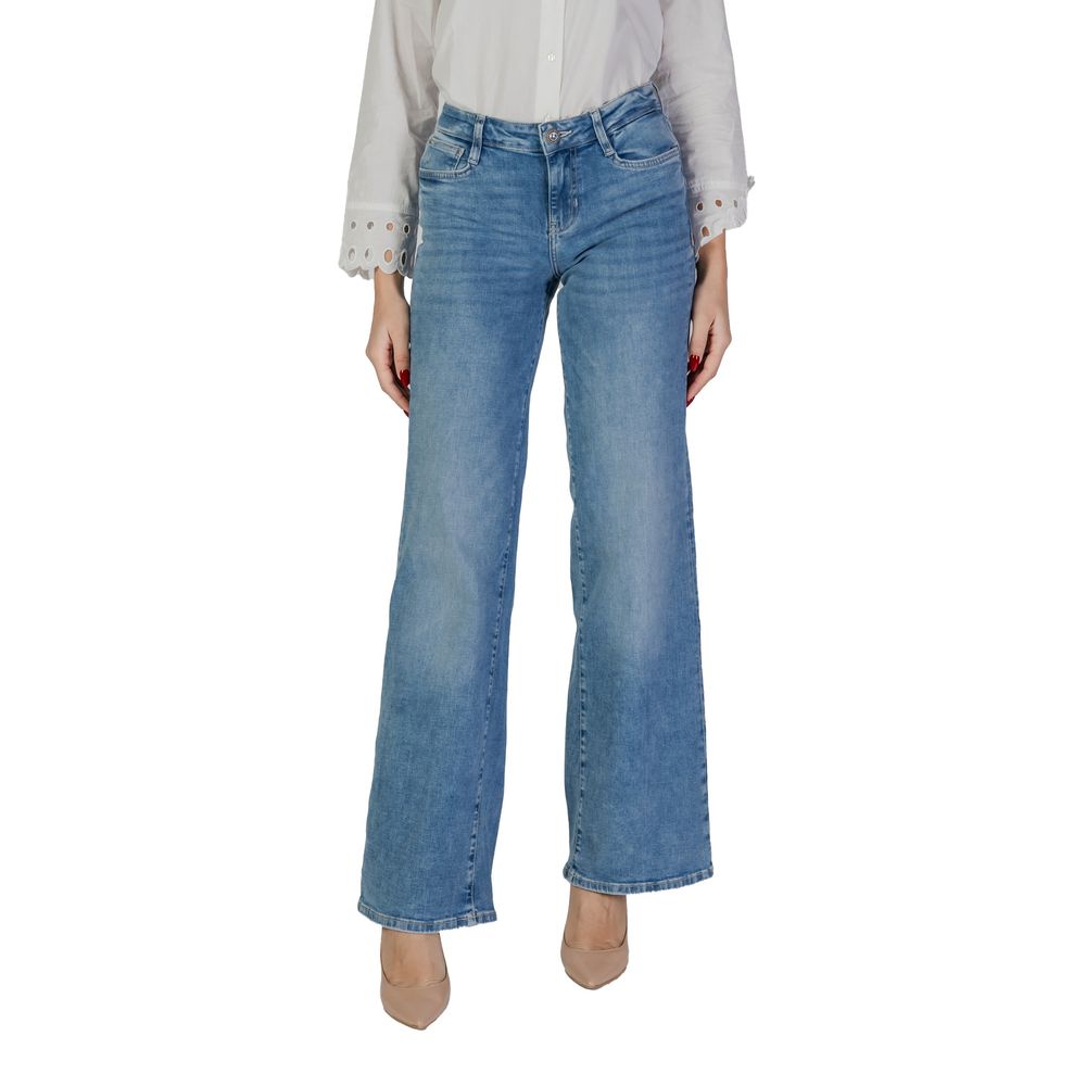 Guess Light Blue Cotton Jeans & Pant - Ora And Co.