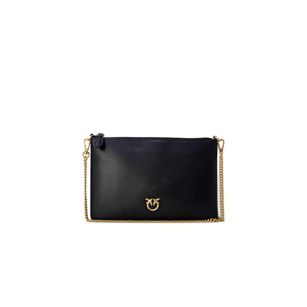 PINKO Black Leather Leather Accessory